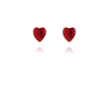 Boucles d’oreilles Puces Coeur